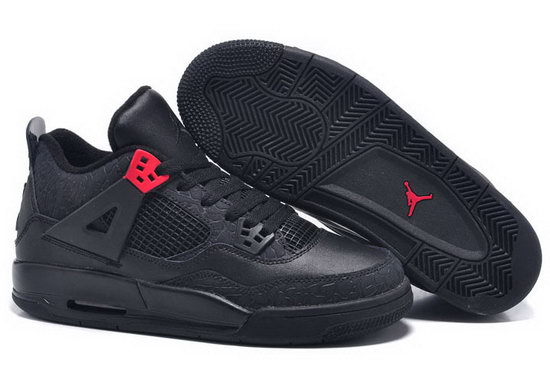 Mens & Womens (unisex) Air Jordan Retro 4 Black